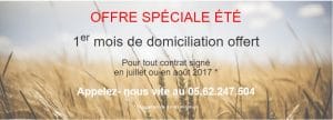 Offre domiciliation été 2017